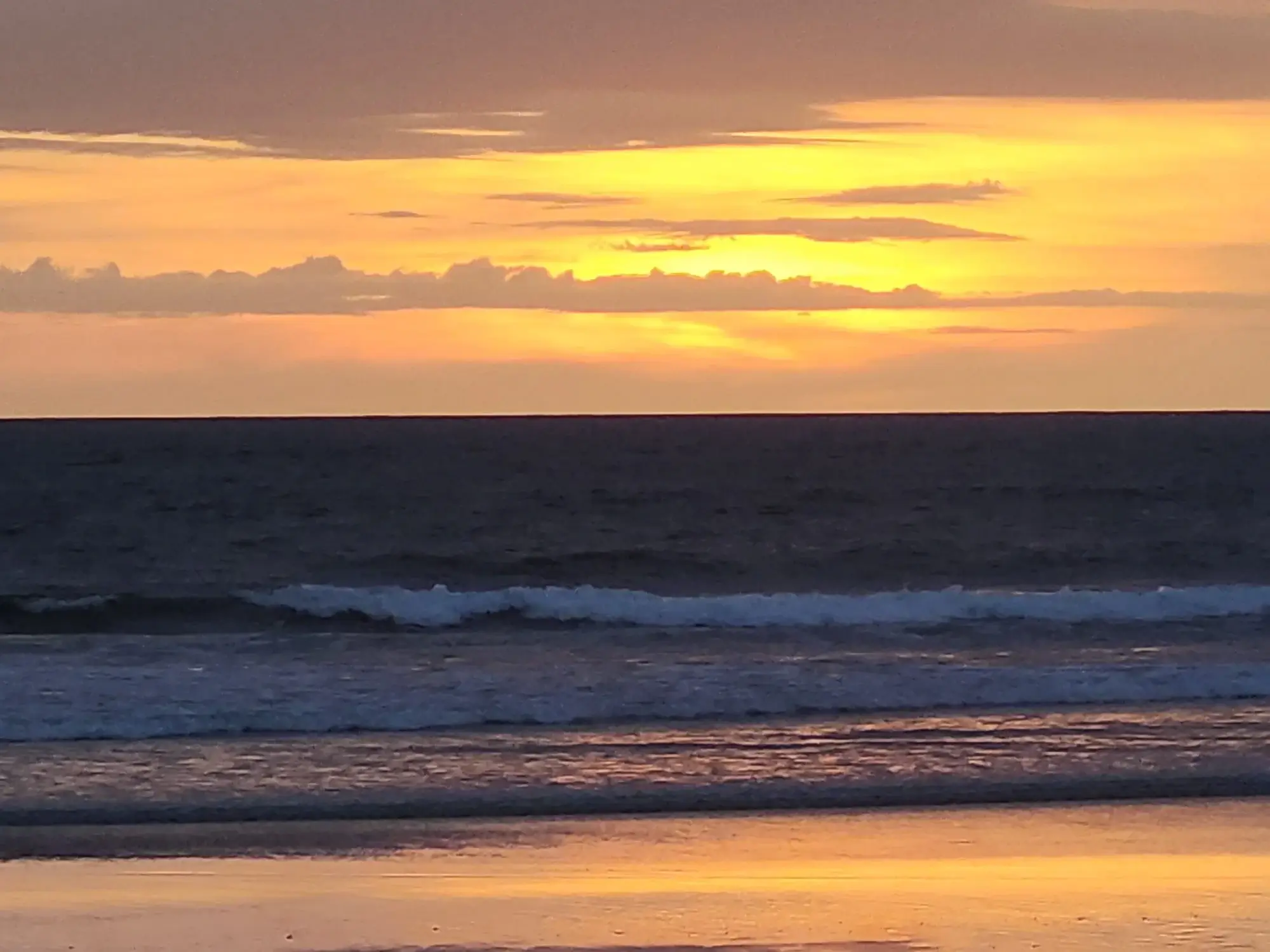 Colorful sunset sky in Guanacaste